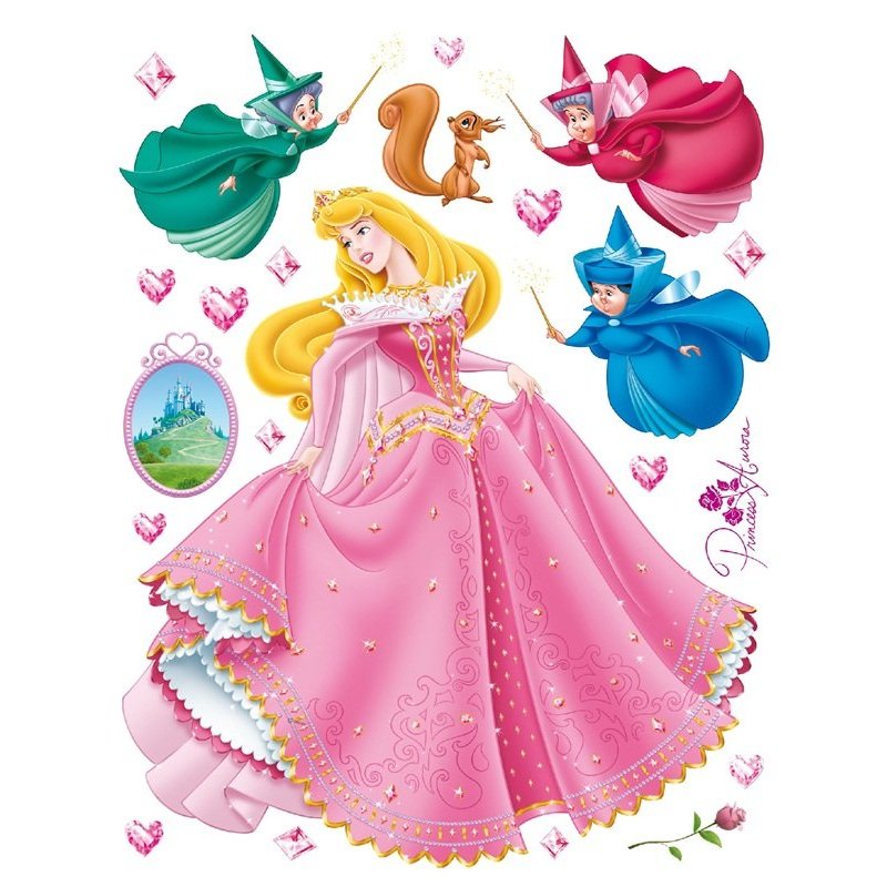 Sticker infantil Princesa Aurora A Bela Adormecida