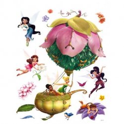 Fadas Disney com balão de flor