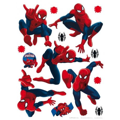 Diferentes posturas do Homem-Aranha