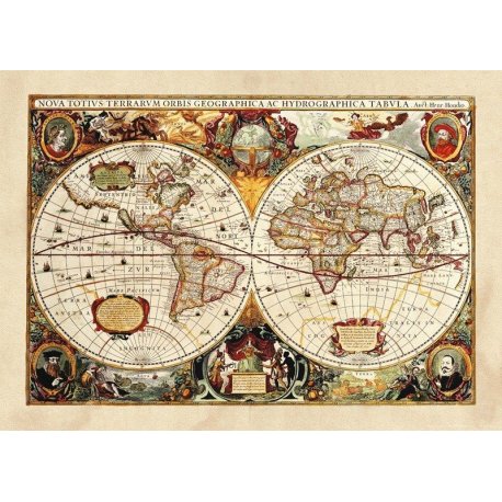 Mapa do Mundo Antigo Século XVII