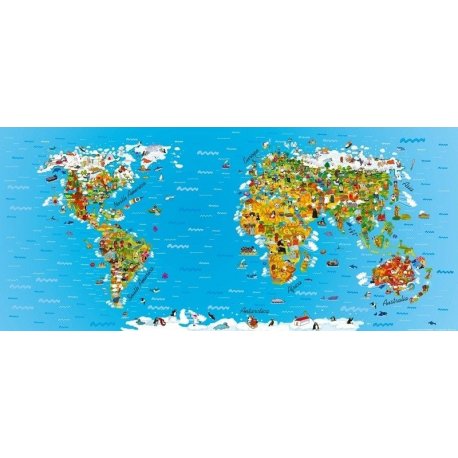 Mapa do Mundo Infantil das Culturas