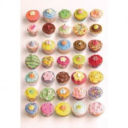 Mosaico de Cupcakes de todas as Cores