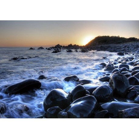 A Costa de Pedra Balançada pelo Mar