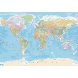 Poster Mapa do Mundo Político