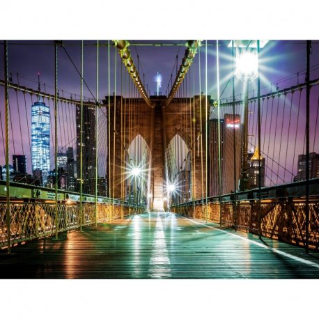 Cruzando a Ponte de Brooklyn