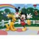 Pluto e Rato Mickey Jogando ao Ar Livre