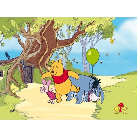 Winnie the Pooh e Eeyore e Piglet de Passeio