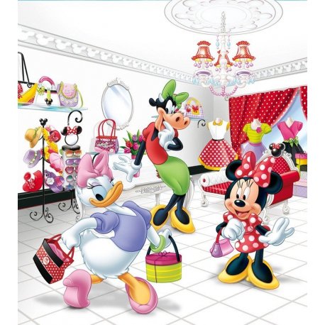 A Daisy a Minnie e a Clarabelle de Compras