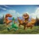 Aldo e o Bom Dinossauro a fogem do T-Rex