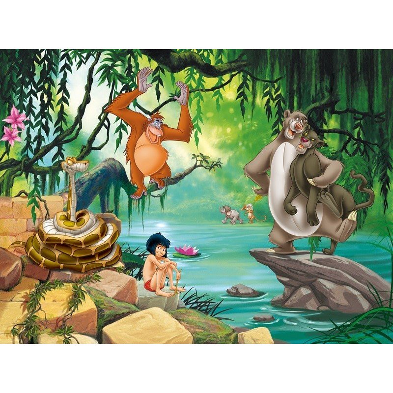 Mural de Parede decorativo O livro sa Selva Mogli no Rio Mural de Parede decorativo O livro sa Selva Mogli no Rio