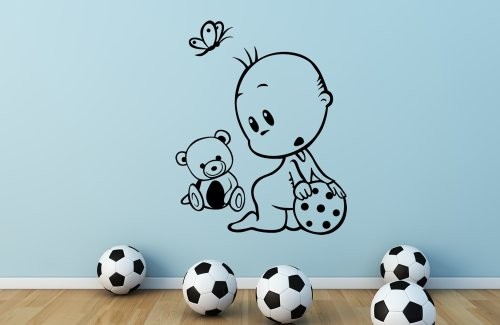 Bebê com Bola e o seu Ursinho