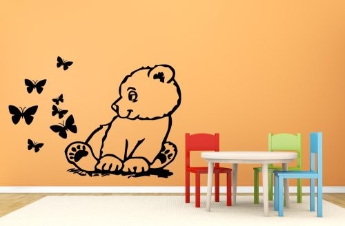 Urso entre Borboletas