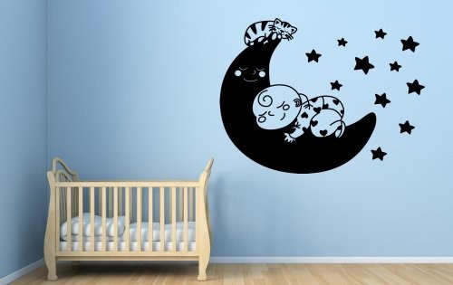 Bebê e Gato na Lua