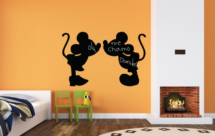 Silhuetas Rato Mickey e Minnie Mouse
