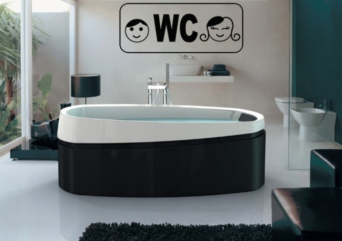 Placa de WC Divertida