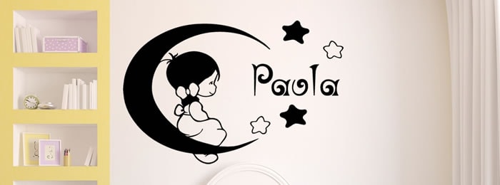 Autocolantes com Nome personalizados e decorativos para a sua parede