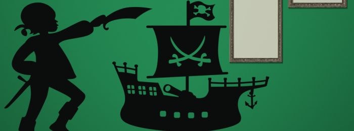 Autocolantes Piratas personalizados e decorativos para a sua parede