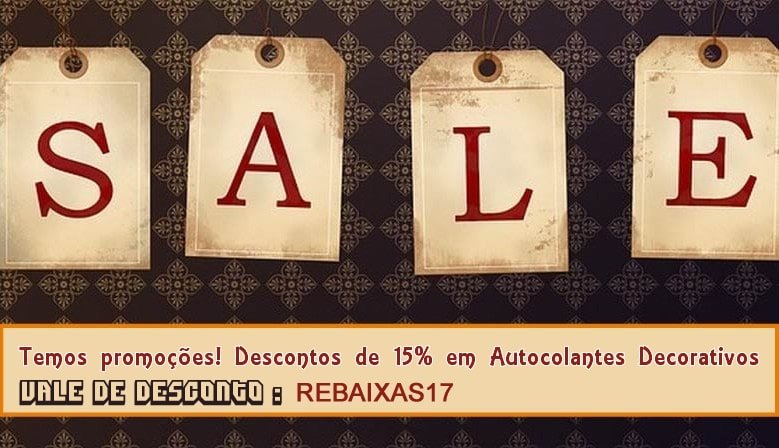 Rebaixas em Autocolantes Decorativos